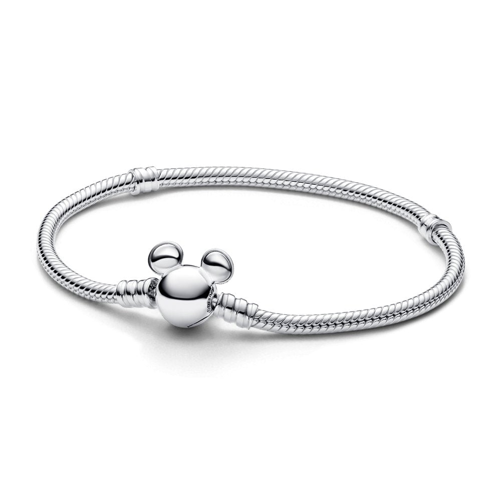 Brazalete Cadena de Serpiente con Cierre Mickey Mouse de Disney - Charms Factory