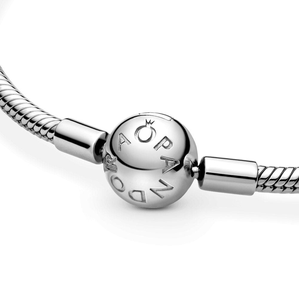 Brazalete cadena de serpiente con cierre redondo Pandora Moments - Charms Factory