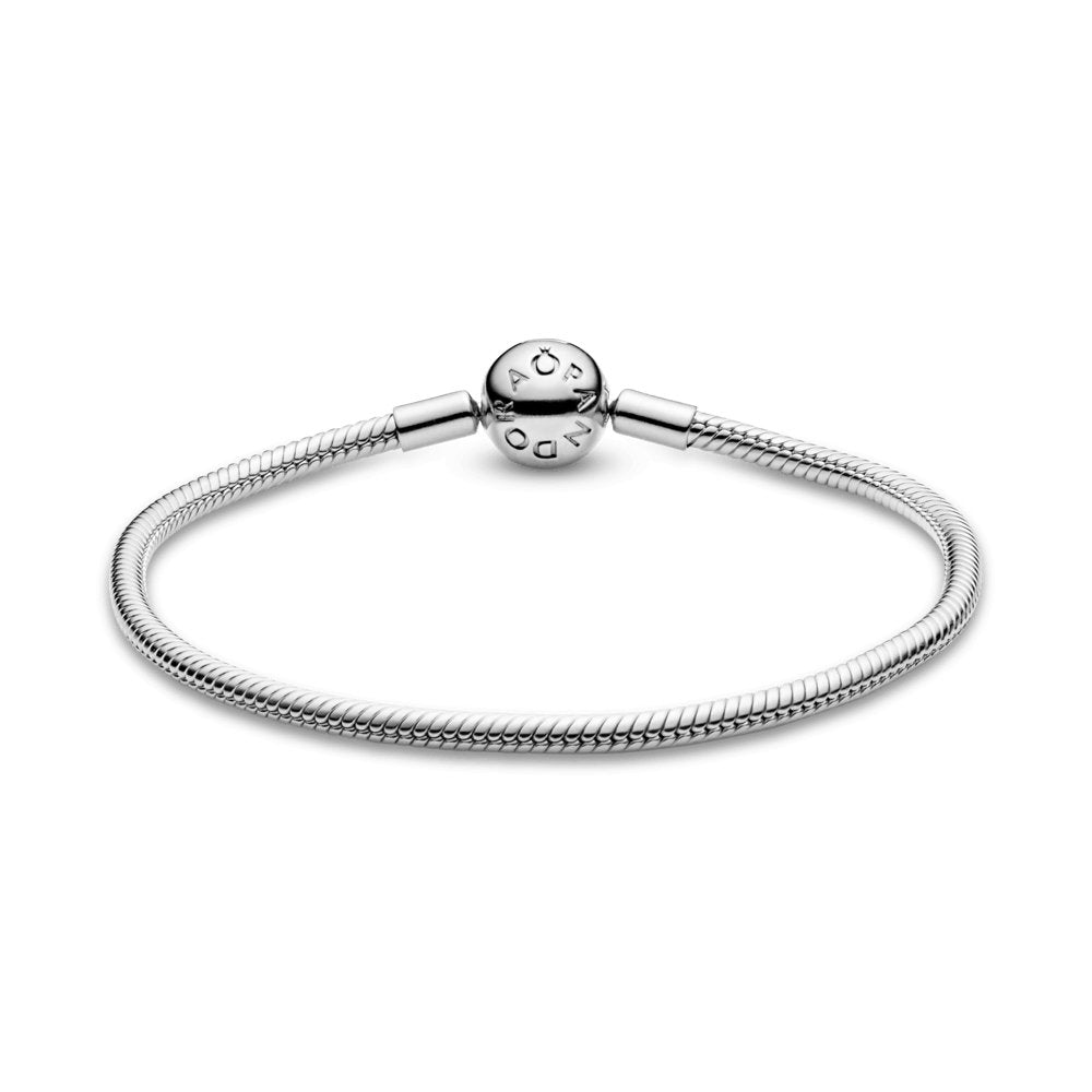 Brazalete cadena de serpiente con cierre redondo Pandora Moments - Charms Factory