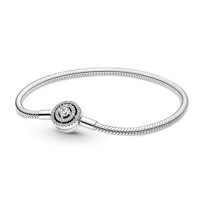 Brazalete Pandora Moments Cadena De Serpiente Halo - Charms Factory