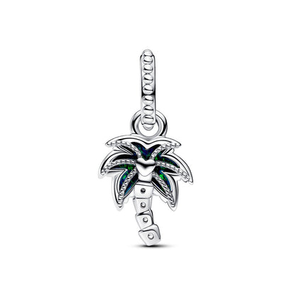 Charm Colgante Palmera Verde Opalescente - Charms Factory