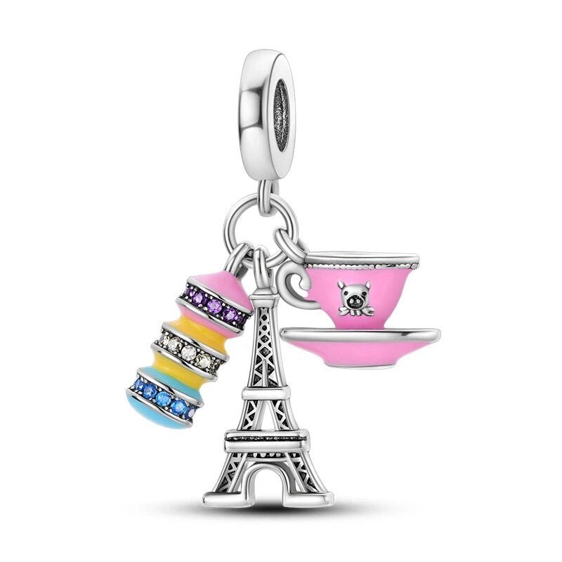 Charms de viajero y de diferentes países. - Charms Factory