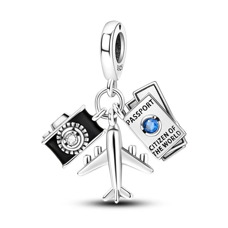 Charms de viajero y de diferentes países. - Charms Factory