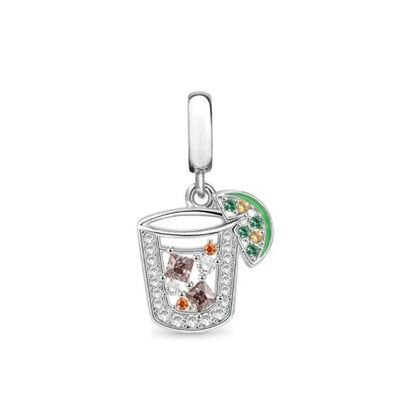 Encantadores Charms de Café y Botella de Vino - Charms Factory